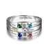 jewelaus Rings Birthstone Rings with Names