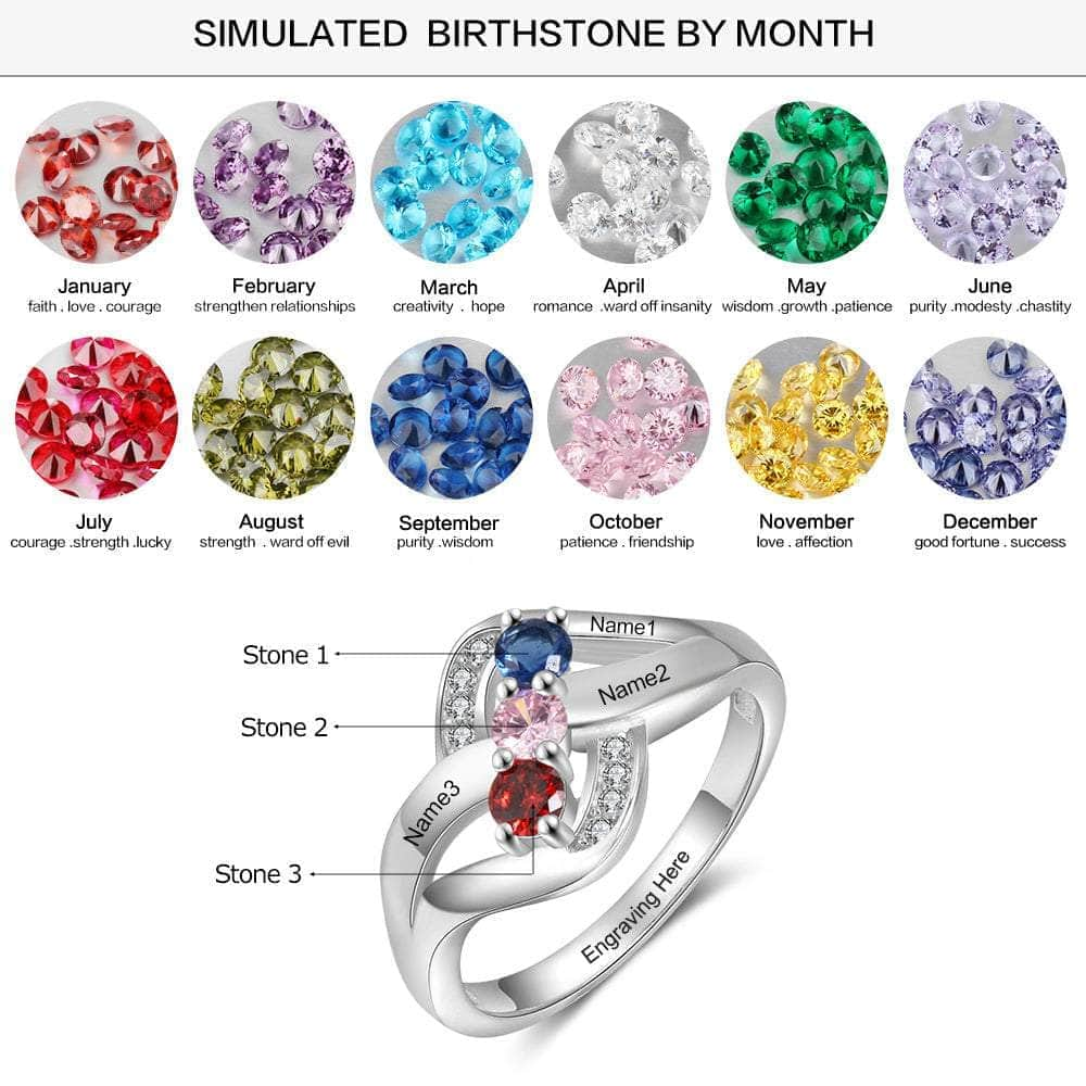 jewelaus Rings Cubic Zirconia Names Ring