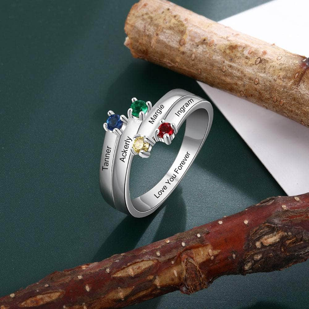 jewelaus Rings Personalized Birthstone Rings