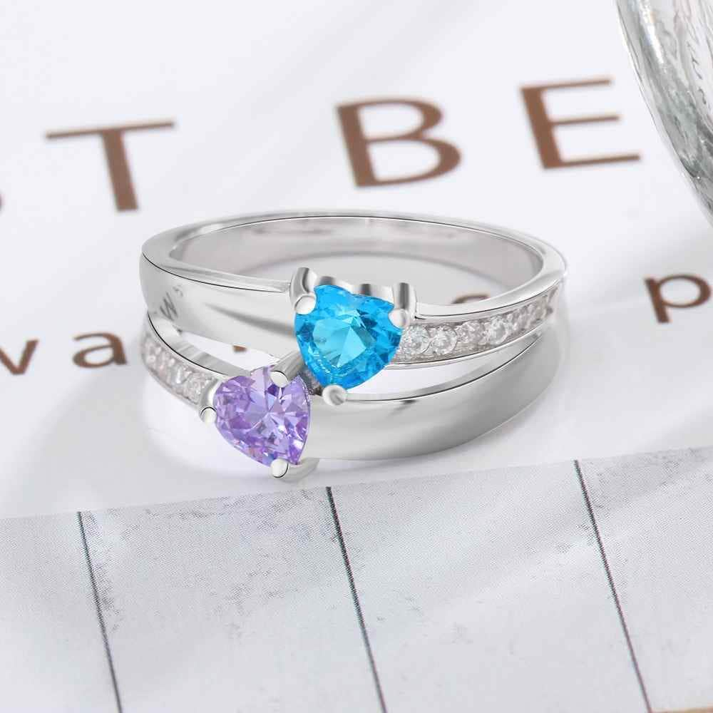 jewelaus Rings S925 Birthstone Name Rings