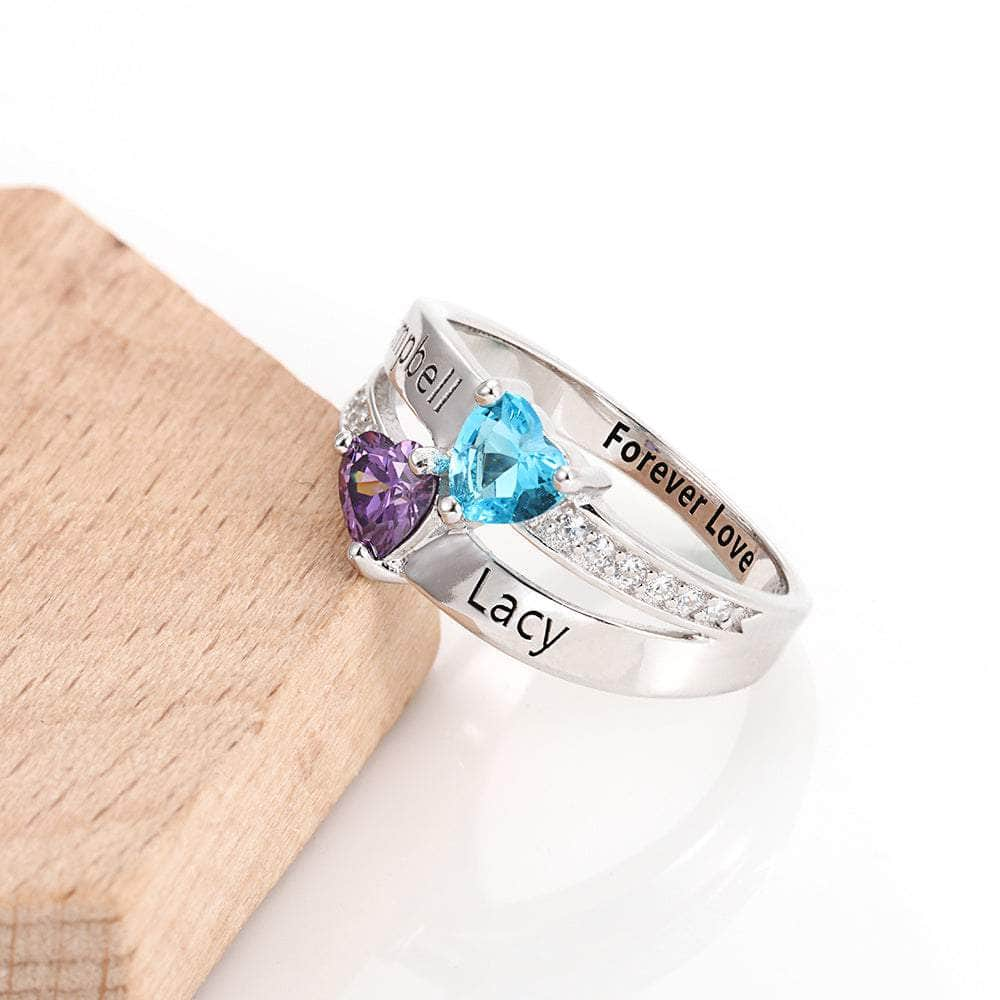 jewelaus Rings S925 Birthstone Name Rings