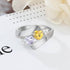 jewelaus Rings S925 Heart Birthstone Rings