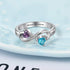 jewelaus Rings Sterling Silver Birthstone Ring