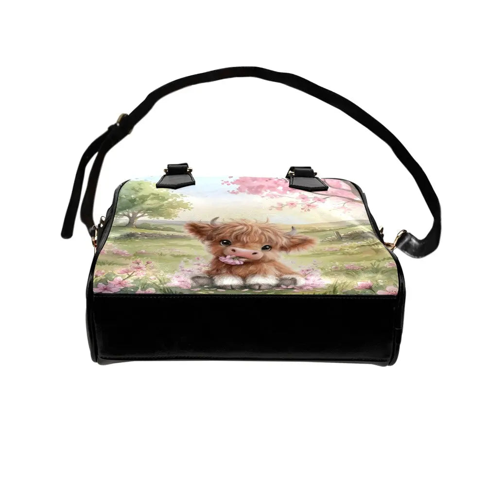 jewleaus Handbag Highland Cow Handbag