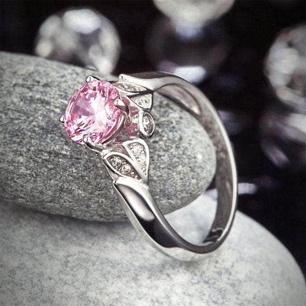 mewe-jewelry.com CUSTOM ring Silver 1.25 Ct Fancy Pink Ring
