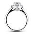 mewe-jewelry.com CUSTOM ring Silver 1.25 Ct  Halo Ring