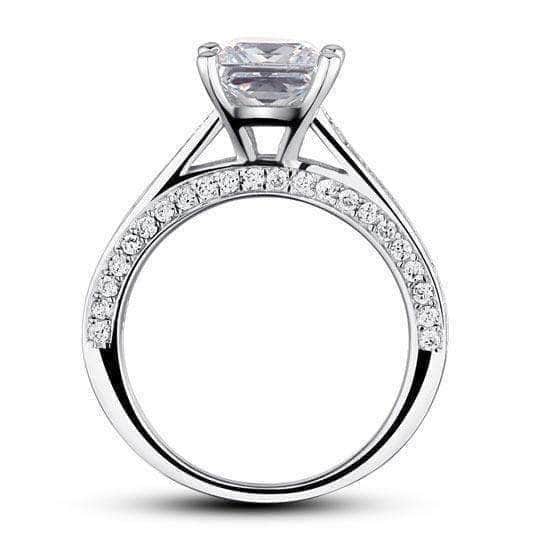 mewe-jewelry.com CUSTOM ring Silver 1.5 Carat Princess Cut Ring