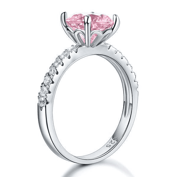 mewe-jewelry.com CUSTOM ring Silver 2 Carat Fancy Pink Ring