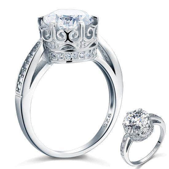 mewe-jewelry.com CUSTOM ring Silver Rings | Silver 2.5 Ct Engagement Ring