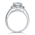 mewe-jewelry.com CUSTOM ring Sterling silver 2 Ct Round Halo Ring