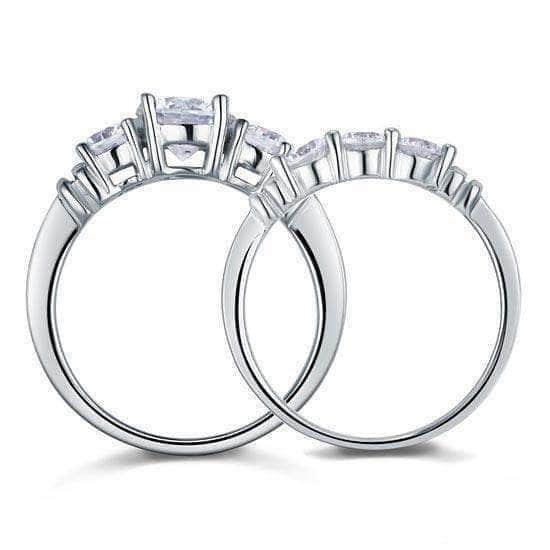 mewe-jewelry.com CUSTOM ring Sterling silver 2-Pc Solid Ring Set
