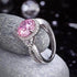mewe-jewelry.com CUSTOM ring Sterling Silver 3 Carat Fancy Pink Ring