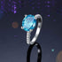 mewe-jewelry.com CUSTOM ring Sterling Silver 4 Ct Blue Ring