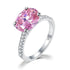 mewe-jewelry.com CUSTOM ring Sterling Silver 4 Ct Fancy Pink Ring