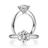 MEWE-JEWELRY Rings 1.5 Carat Moissanite Solitaire Diamond Ring