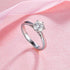 MEWE-JEWELRY Rings 1 Carat Moissanite 6-Claws Diamond Ring