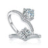 MEWE-JEWELRY Rings 1 Carat Moissanite Diamond Ring