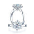 MEWE-JEWELRY Rings 1 Carat Moissanite Flower Diamond Ring