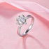 MEWE-JEWELRY Rings 1 Carat Moissanite Flower Diamond Ring