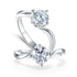 MEWE-JEWELRY Rings 1 Carat Moissanite Swirl Solitaire Diamond Ring