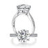 MEWE-JEWELRY Rings 2.5 Carat Moissanite (9 mm) Diamond Ring