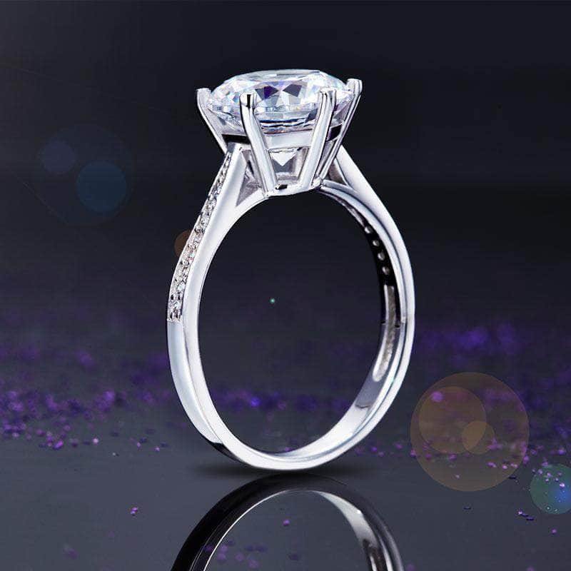 MEWE-JEWELRY Rings Silver 3 Ct Created Diamond Rings