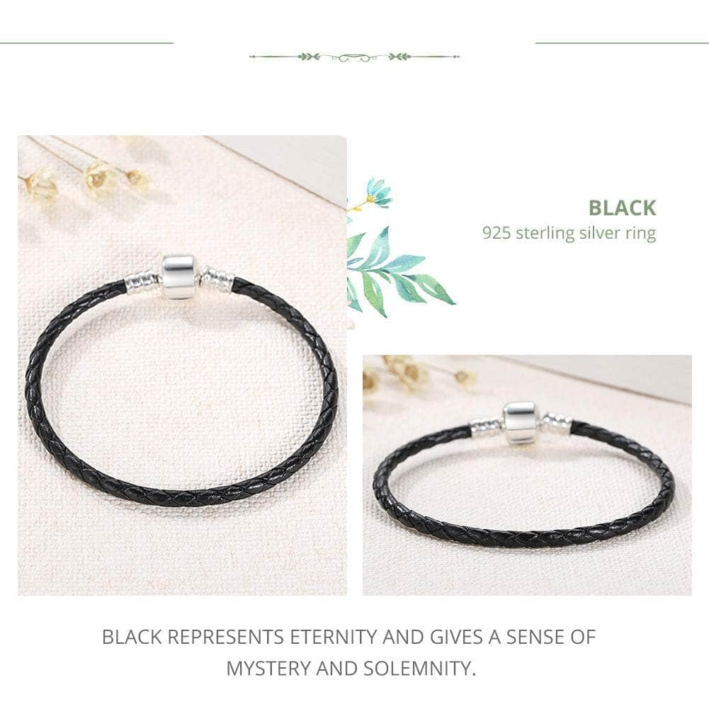 shipped in AUS CHARMS Black Leather Bracelets