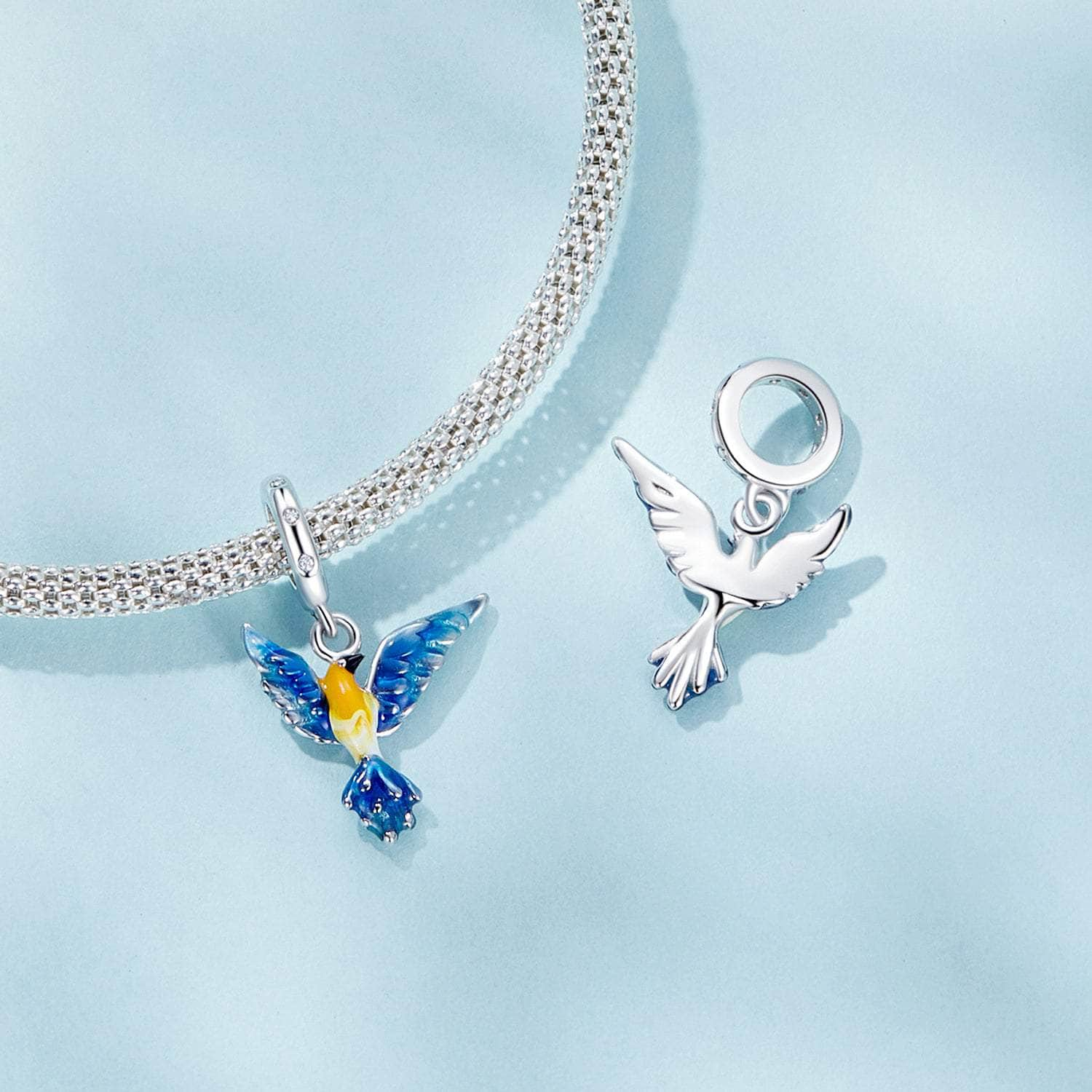 shipped in AUS CHARMS Blue Bird Charm