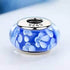 shipped in AUS CHARMS Blue Flower Murano Charm