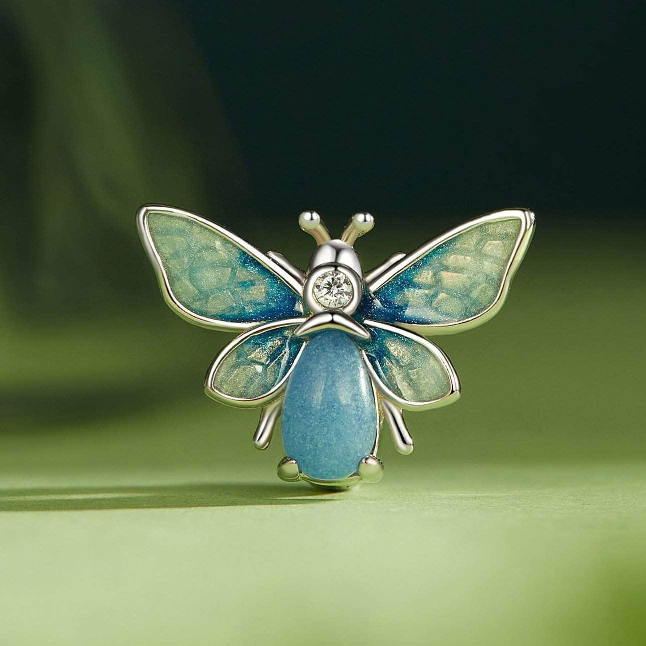 shipped in AUS CHARMS Blue Moth Charm