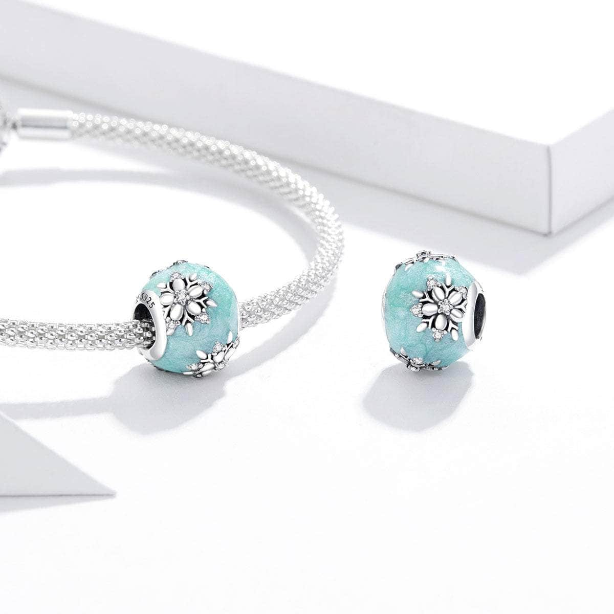 shipped in AUS CHARMS Blue Snowflake Charm