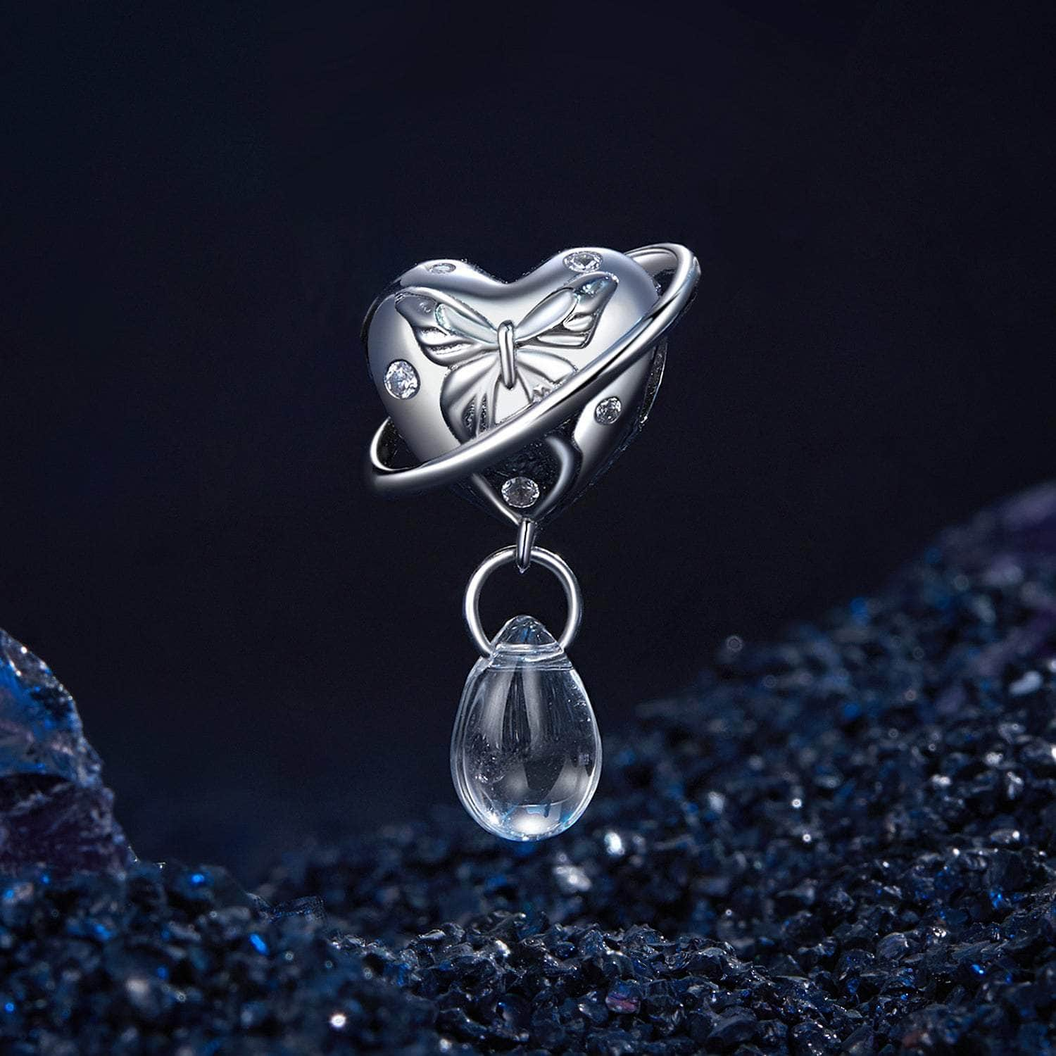 shipped in AUS CHARMS Butterfly Heart Planit Charm