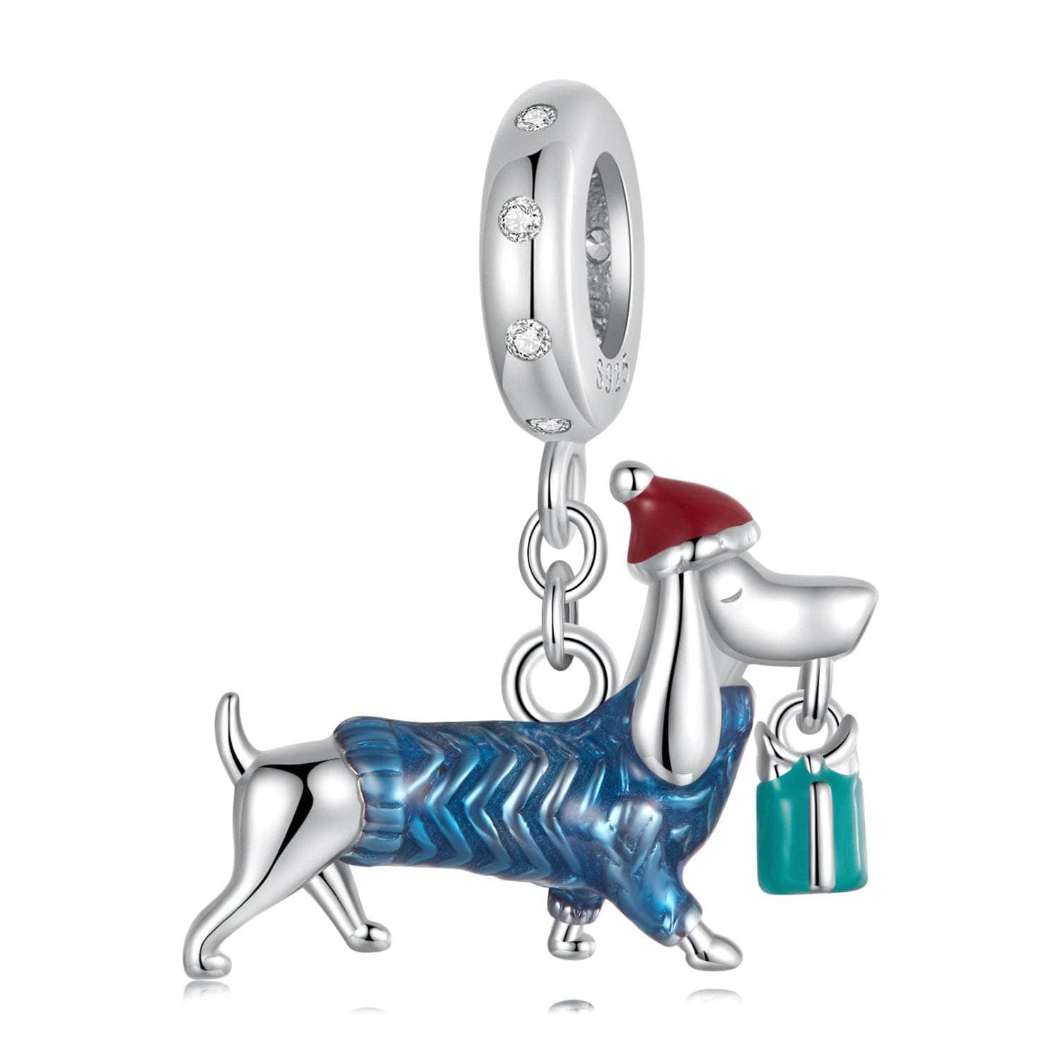 shipped in AUS CHARMS Christmas Puppy Charm