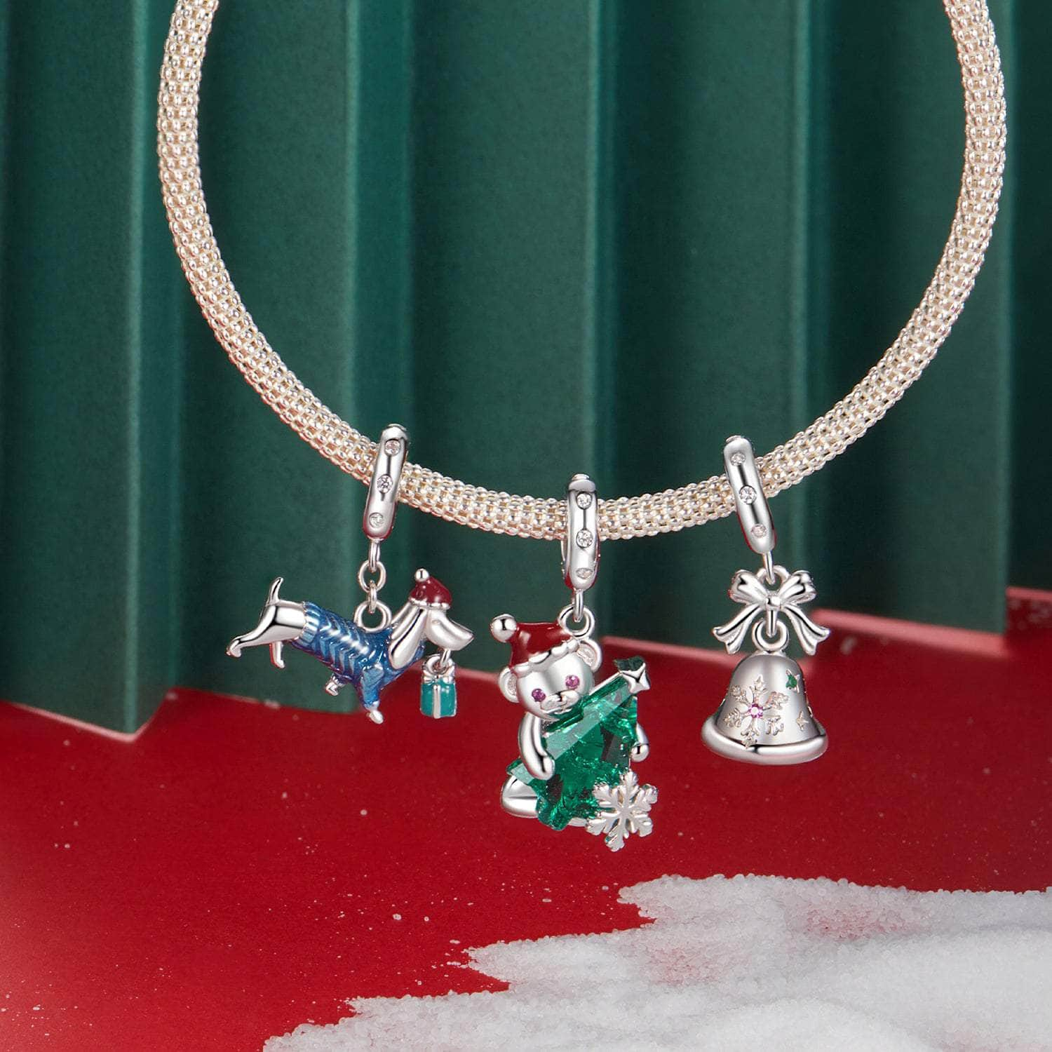 shipped in AUS CHARMS Christmas Puppy Charm