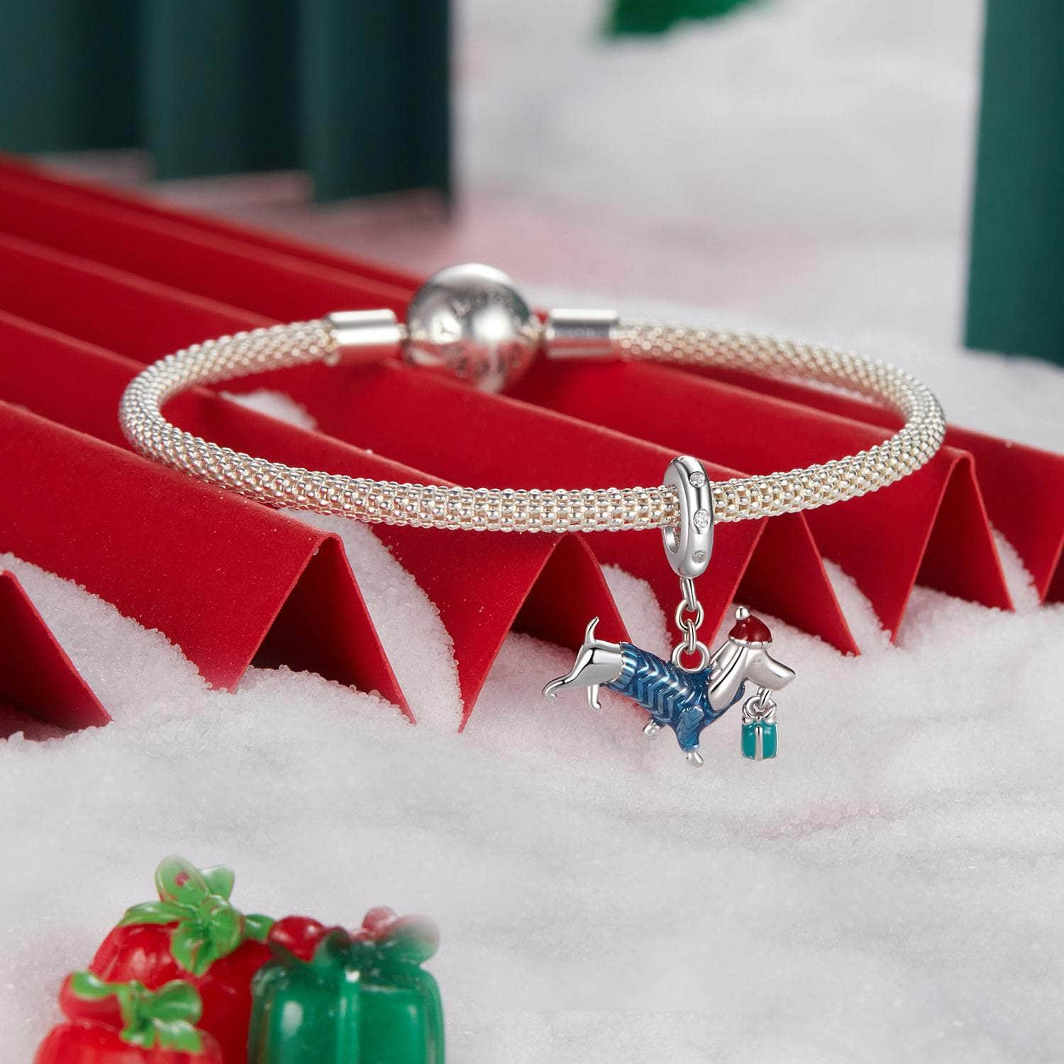 shipped in AUS CHARMS Christmas Puppy Charm