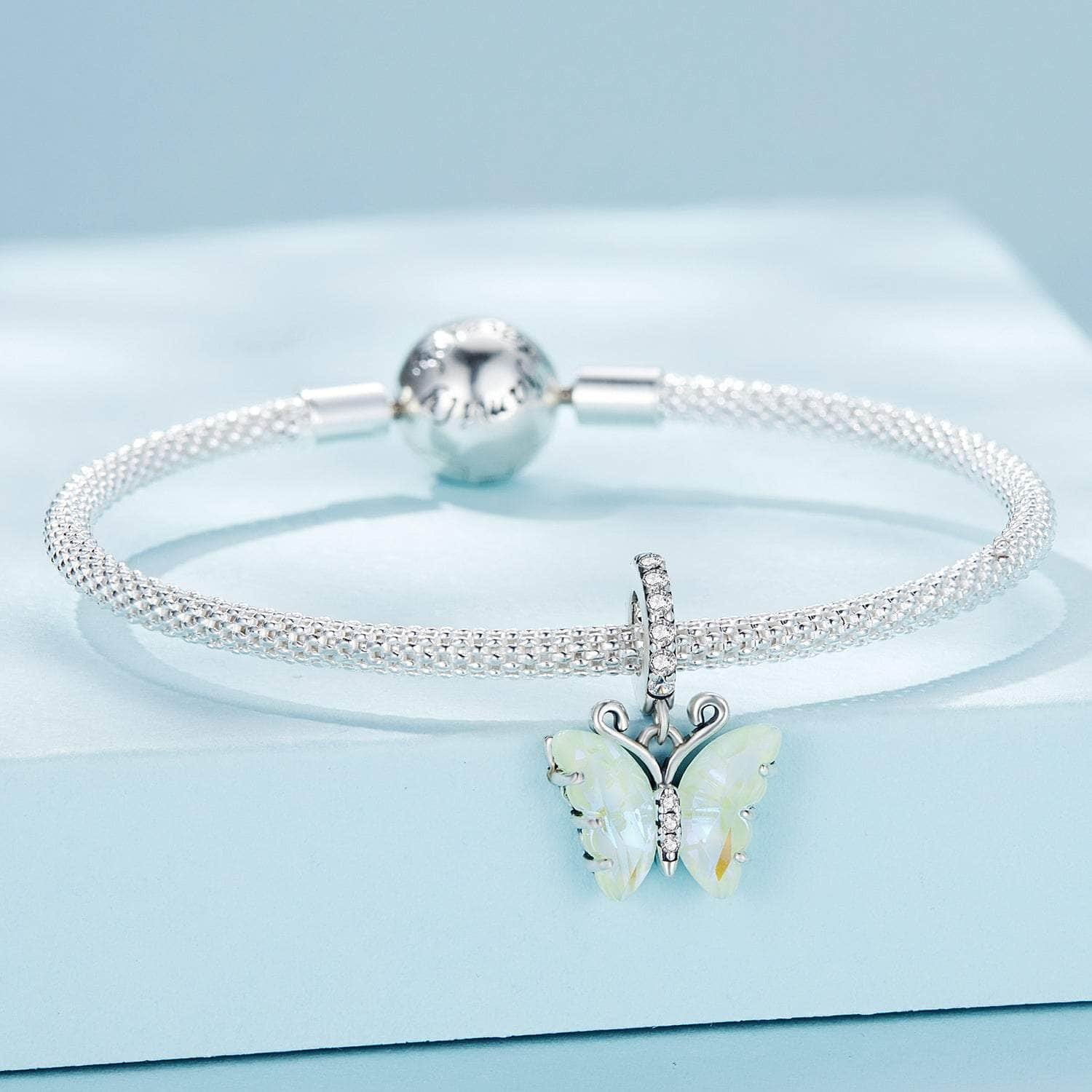 shipped in AUS CHARMS Crystal Dream Butterfly Charm