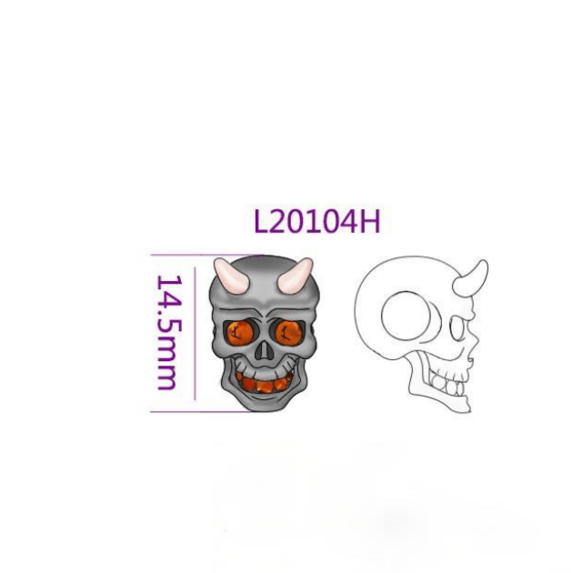 shipped in AUS CHARMS Demon Skull Charm