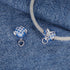 shipped in AUS CHARMS Denim Heart Zipper Charm