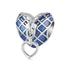 shipped in AUS CHARMS Denim Heart Zipper Charm