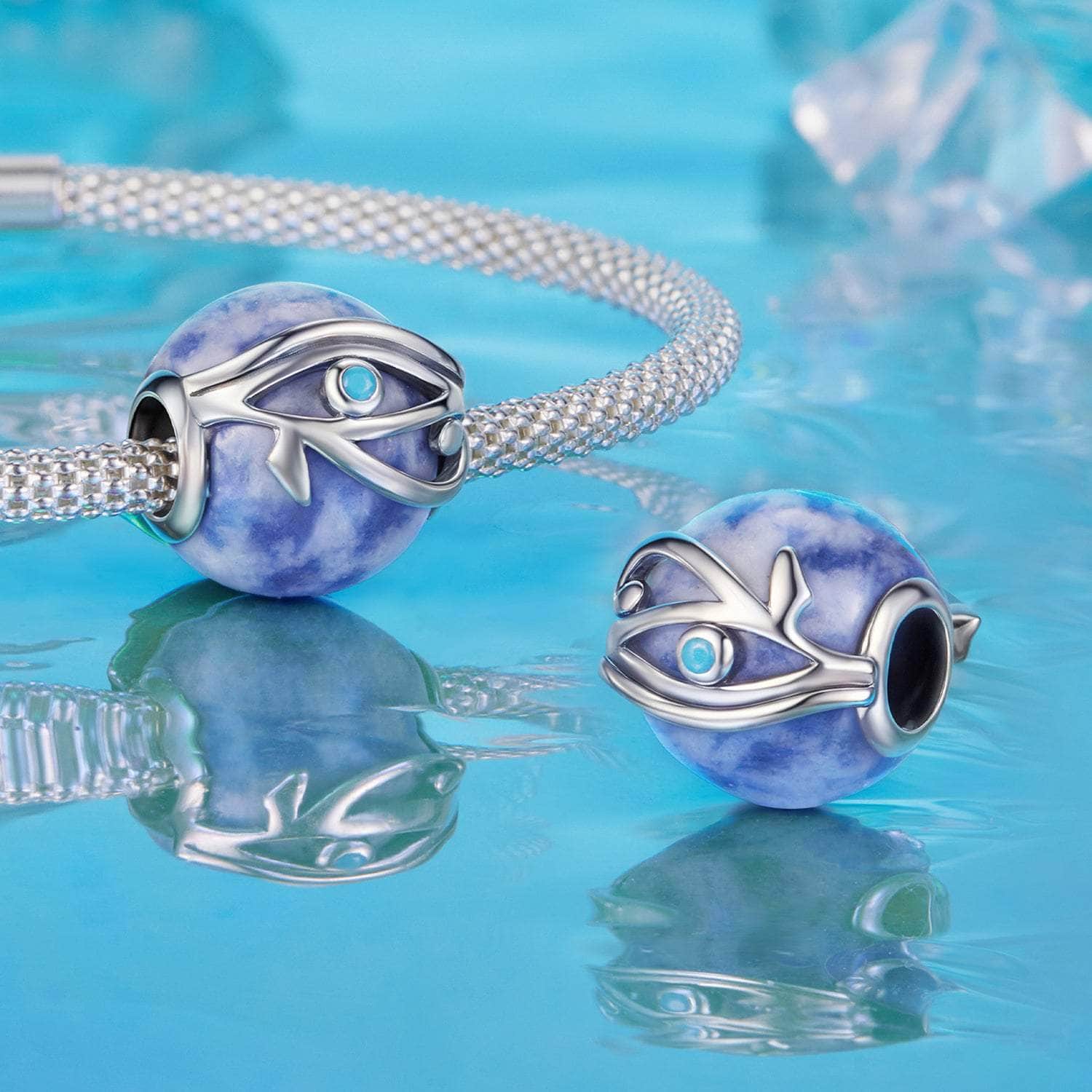 shipped in AUS CHARMS Eye of Horus Lapis stone charm