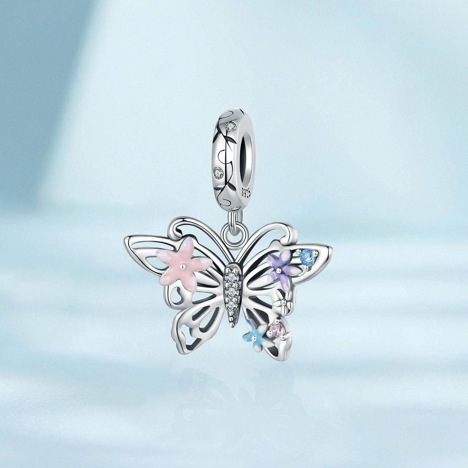 shipped in AUS CHARMS Flower Butterfly Charm