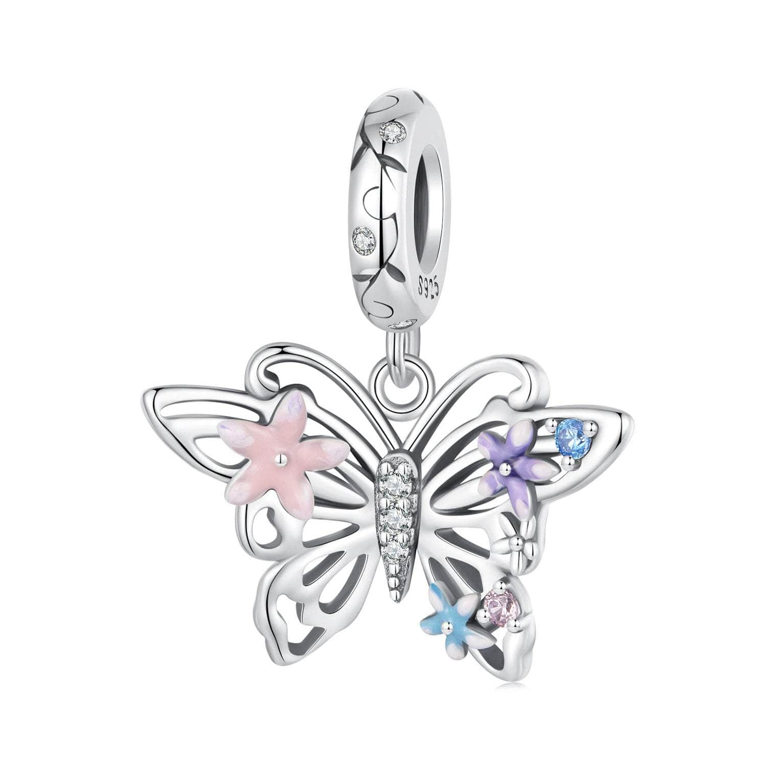 shipped in AUS CHARMS Flower Butterfly Charm