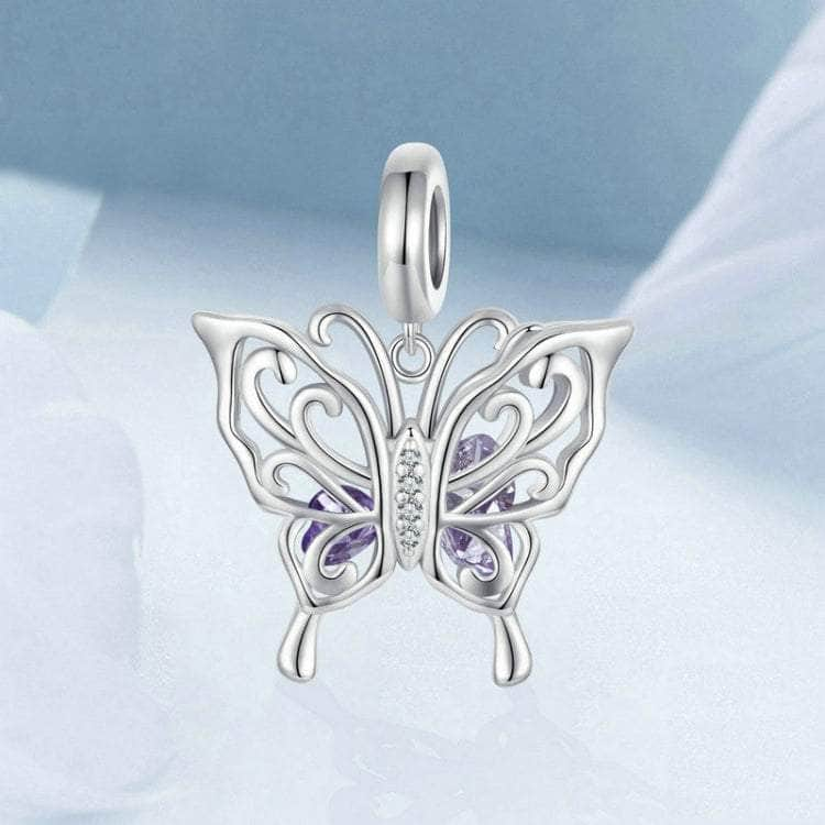 shipped in AUS CHARMS Gem Filled Butterfly Charm