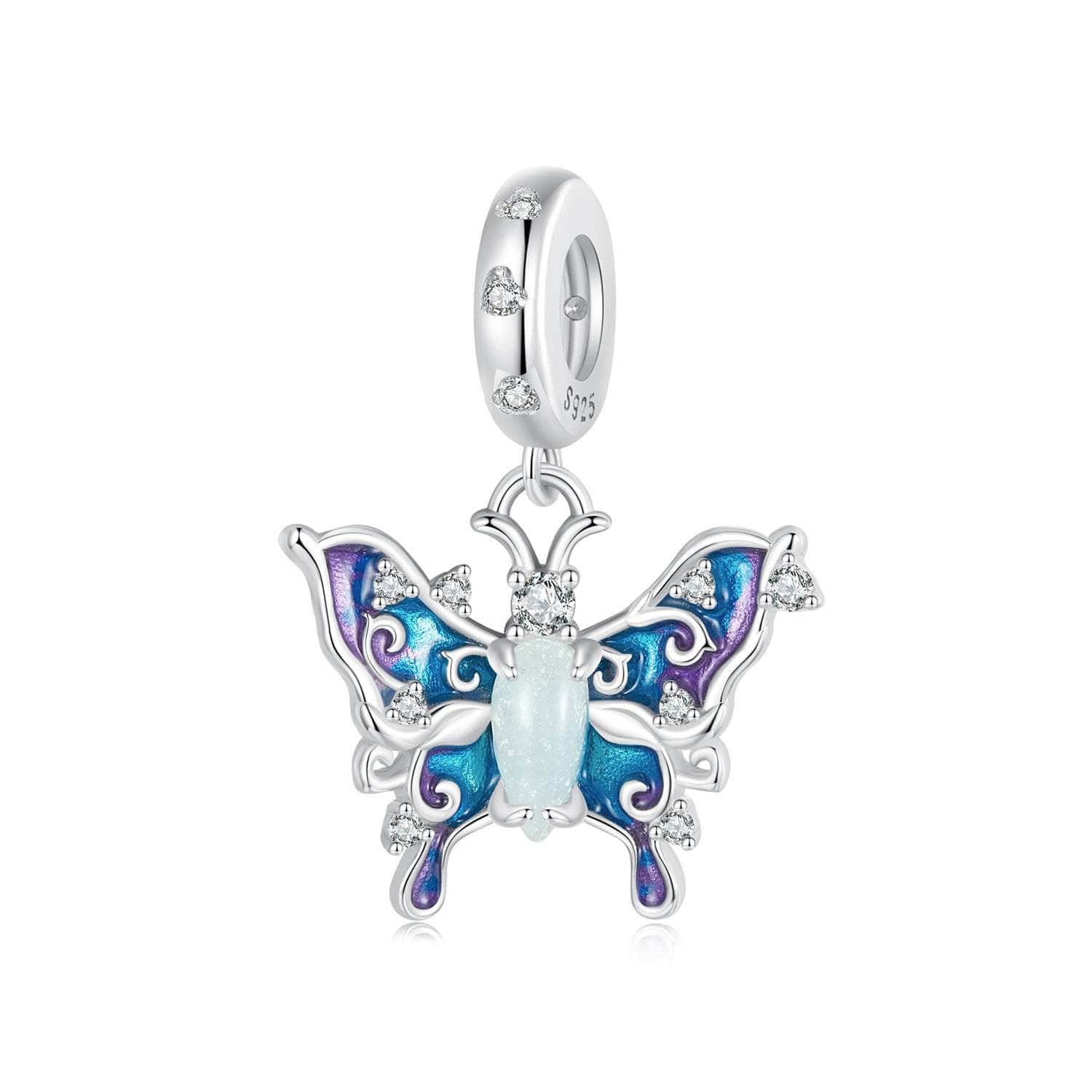 shipped in AUS CHARMS Glowing Butterfly Charm