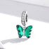 shipped in AUS CHARMS Green Crystal Butterfly Charm