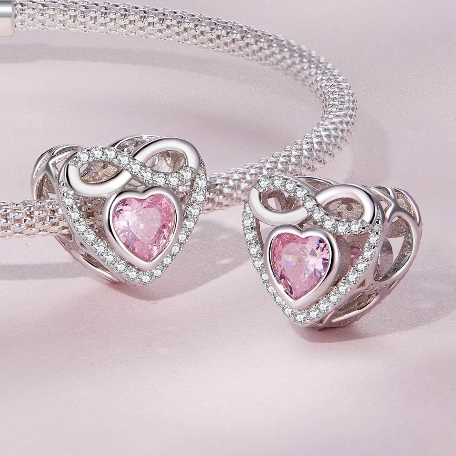shipped in AUS CHARMS Heart and Infinity Heart Charm