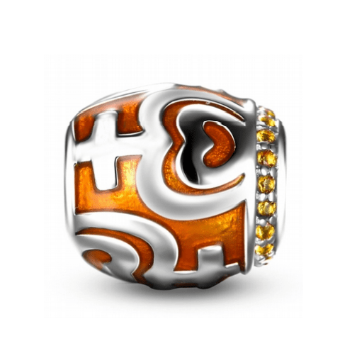shipped in AUS CHARMS Orange Tribal Charm