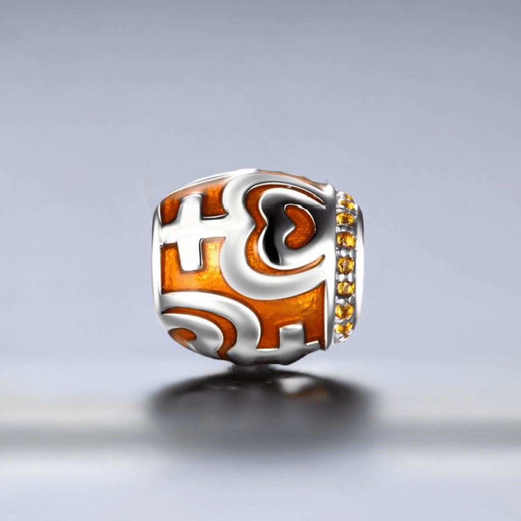 shipped in AUS CHARMS Orange Tribal Charm