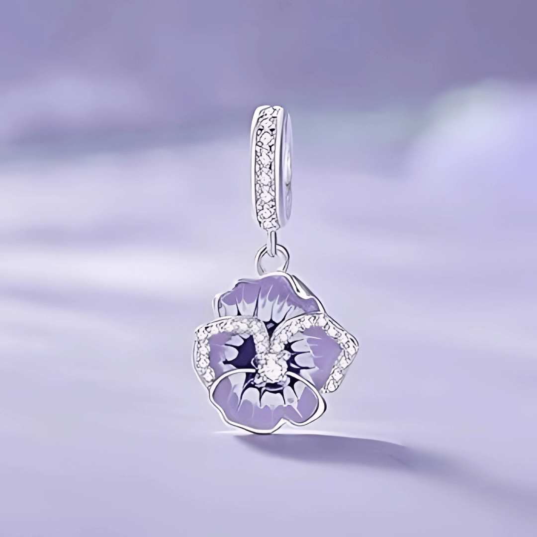 shipped in AUS CHARMS Pansy Pendant Charm