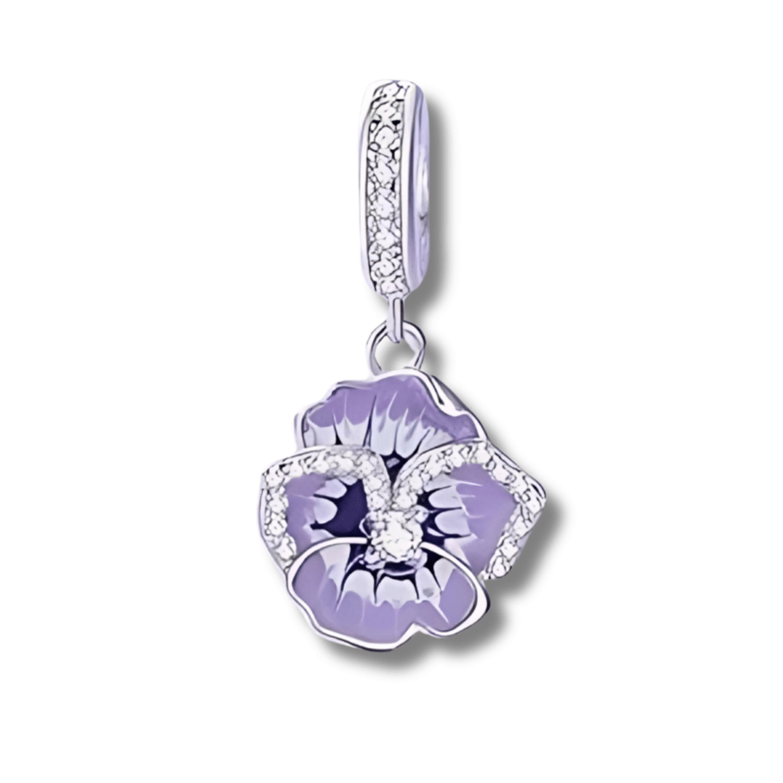 shipped in AUS CHARMS Pansy Pendant Charm